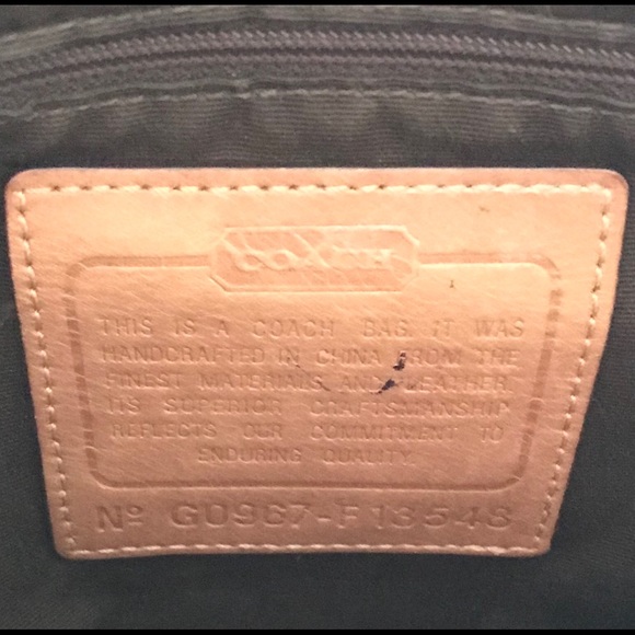 Coach Signature Striped Tote Handbag - Picture 5 of 7